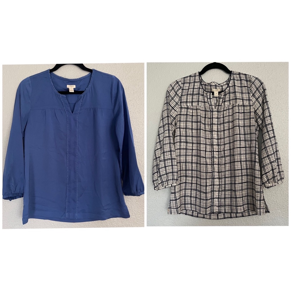TWO J. Crew Blouses
